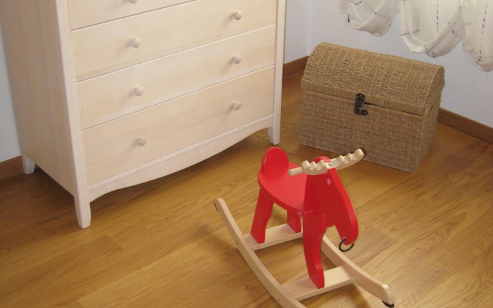 Two-layer wood flooring