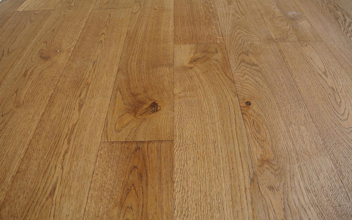 Two-layer wood flooring