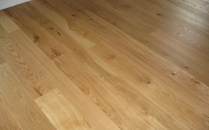 Two-layer wood flooring